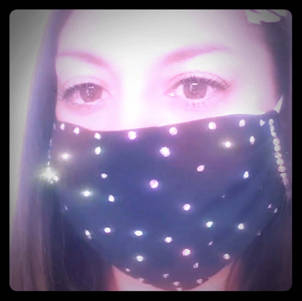Bling face mask
